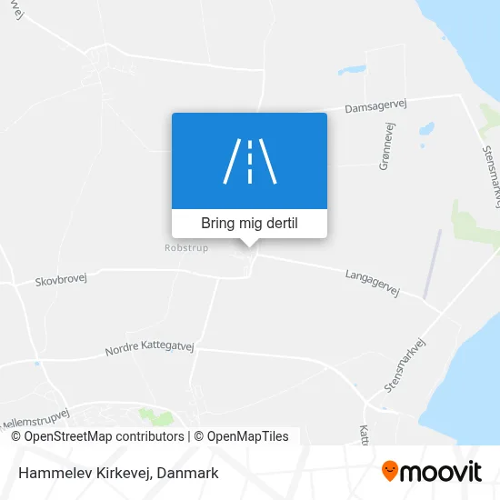 Hammelev Kirkevej kort