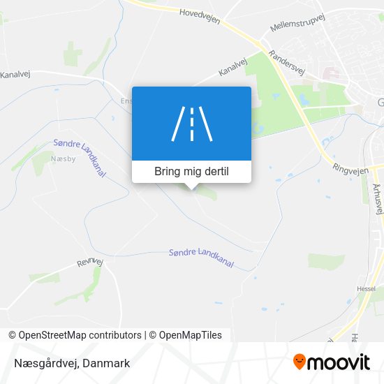 Næsgårdvej kort