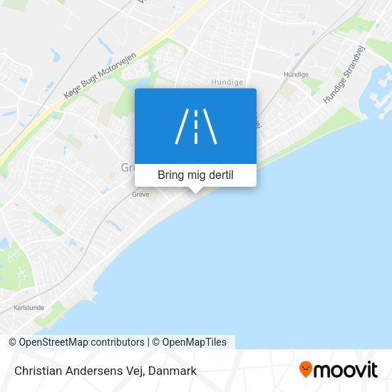 Christian Andersens Vej kort