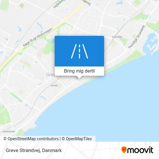 Greve Strandvej kort