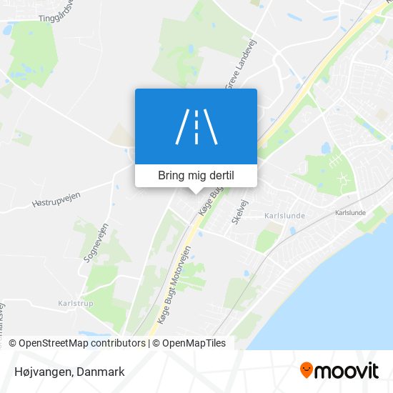 Højvangen kort