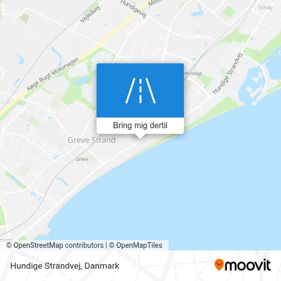 Hundige Strandvej kort