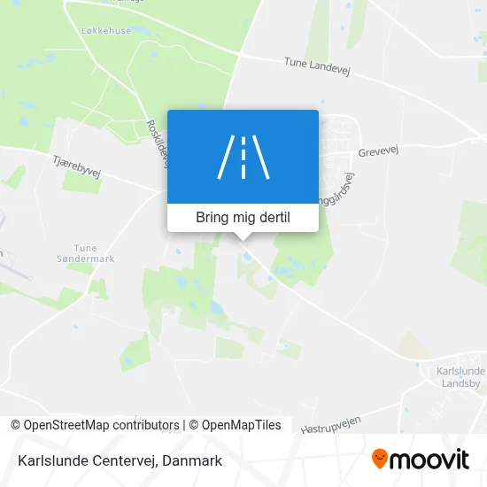 Karlslunde Centervej kort