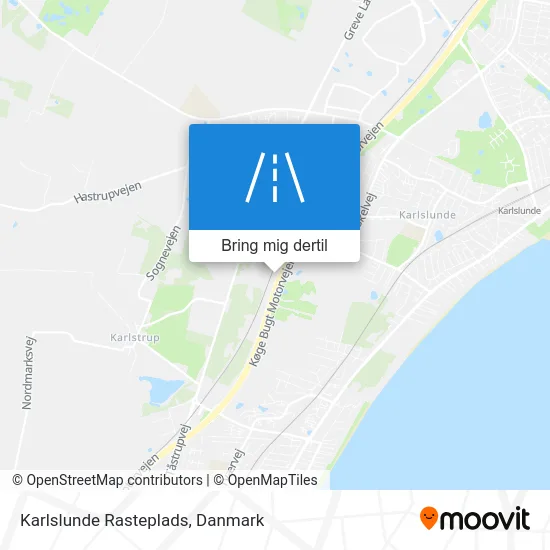 Karlslunde Rasteplads kort