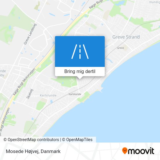 Mosede Højvej kort