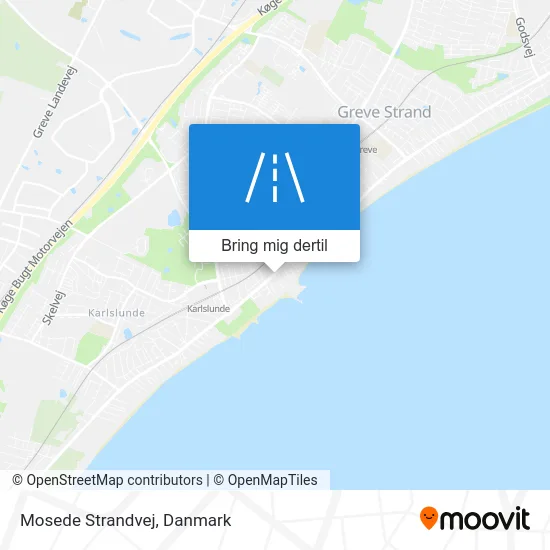 Mosede Strandvej kort