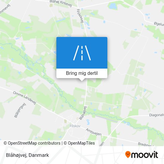 Blåhøjvej kort