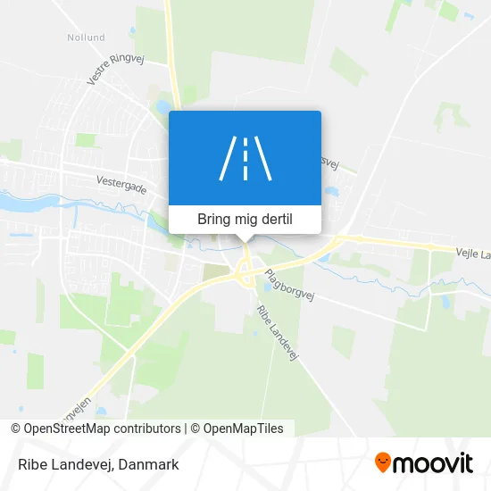 Ribe Landevej kort