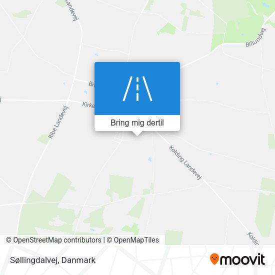 Søllingdalvej kort
