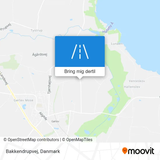 Bakkendrupvej kort