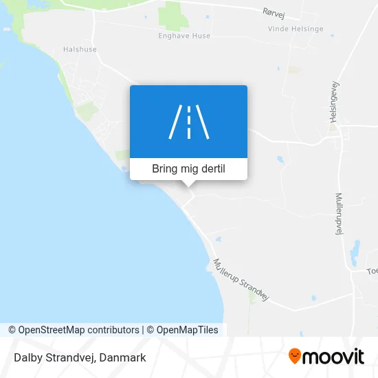 Dalby Strandvej kort