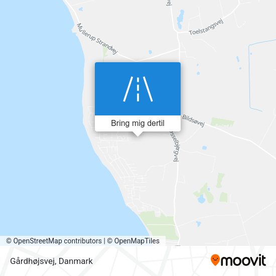 Gårdhøjsvej kort