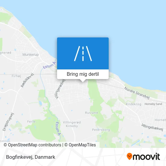 Bogfinkevej kort