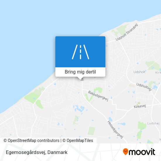 Egemosegårdsvej kort