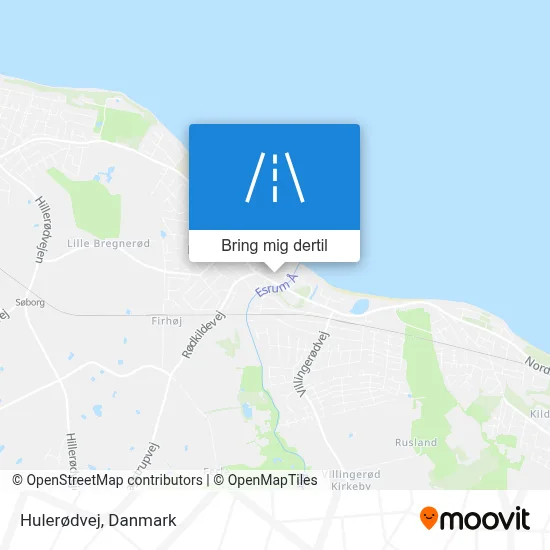 Hulerødvej kort