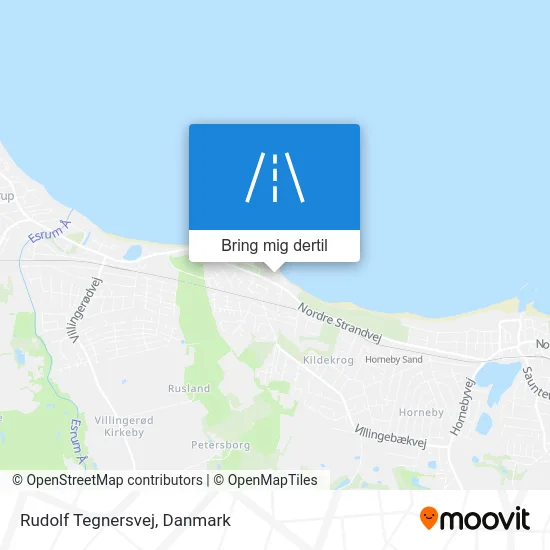 Rudolf Tegnersvej kort
