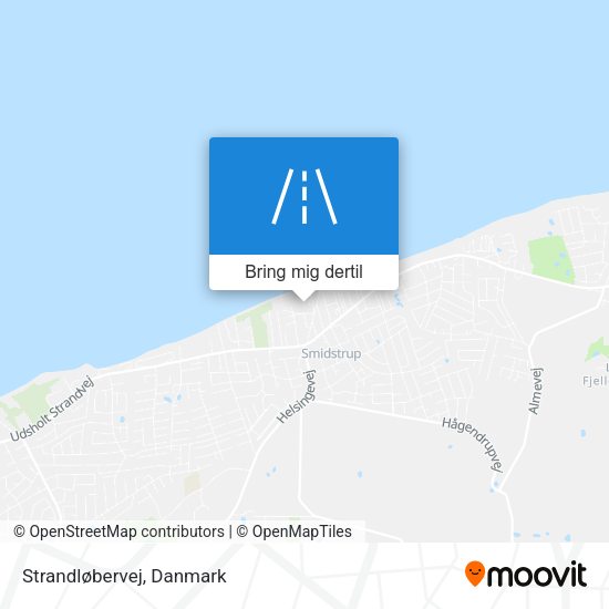 Strandløbervej kort