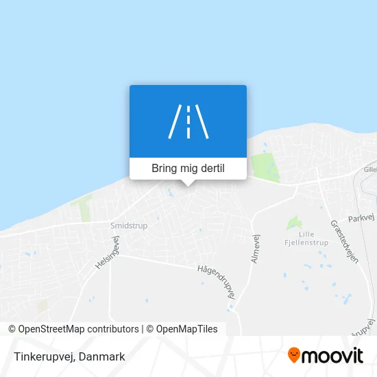 Tinkerupvej kort