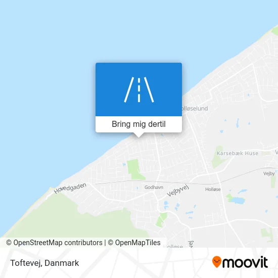 Toftevej kort