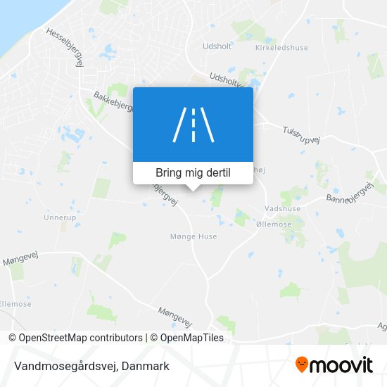 Vandmosegårdsvej kort
