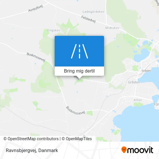 Ravnsbjergvej kort