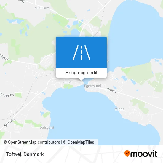Toftvej kort