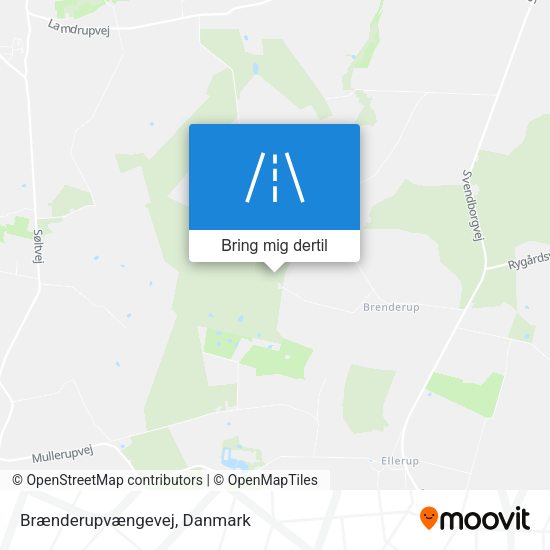 Brænderupvængevej kort