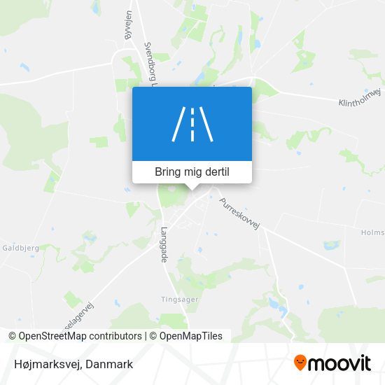 Højmarksvej kort