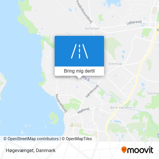 Høgevænget kort