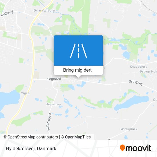 Hyldekærsvej kort