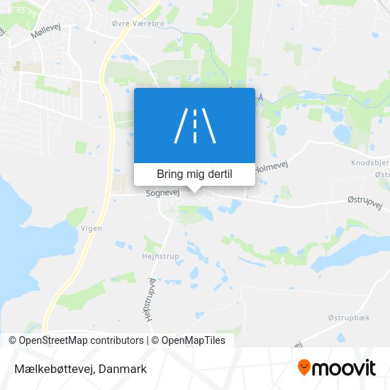 Mælkebøttevej kort