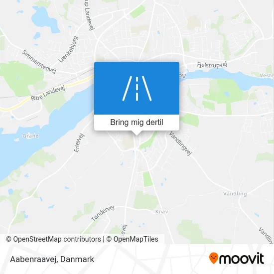 Aabenraavej kort