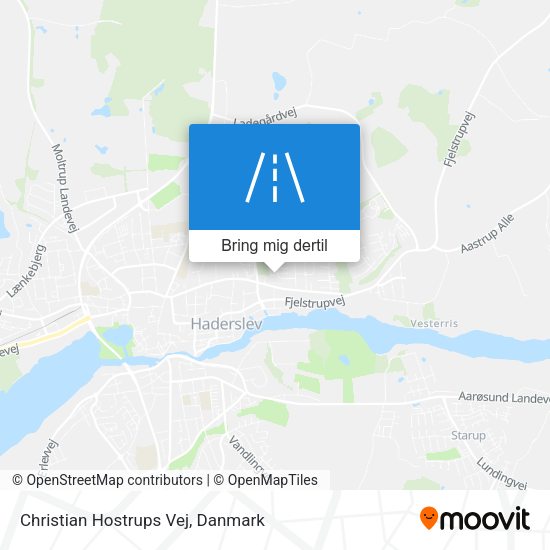 Christian Hostrups Vej kort