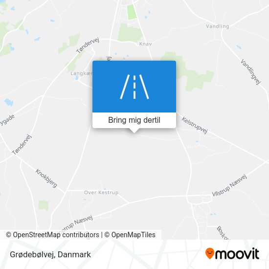 Grødebølvej kort