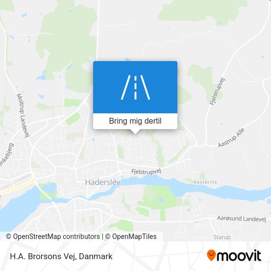 H.A. Brorsons Vej kort