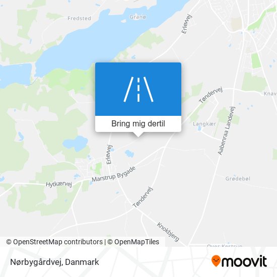 Nørbygårdvej kort