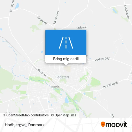Hadbjergvej kort