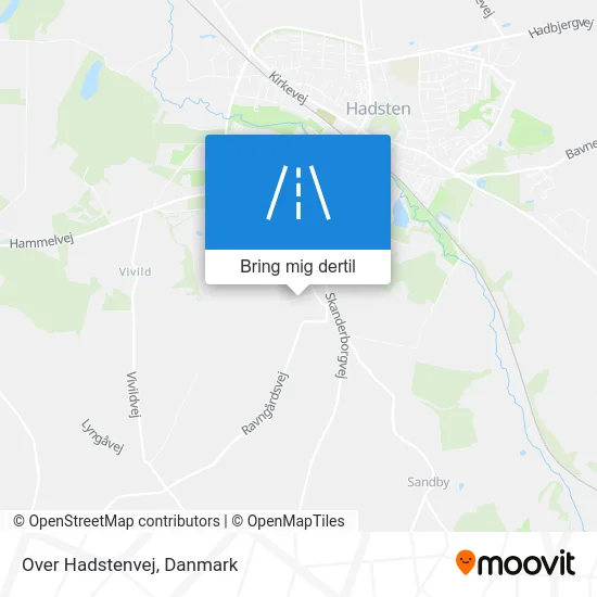 Over Hadstenvej kort