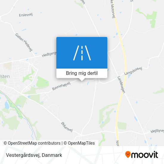 Vestergårdsvej kort