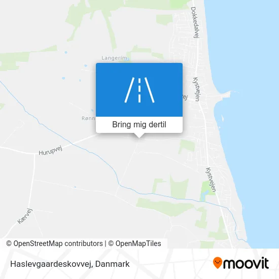 Haslevgaardeskovvej kort