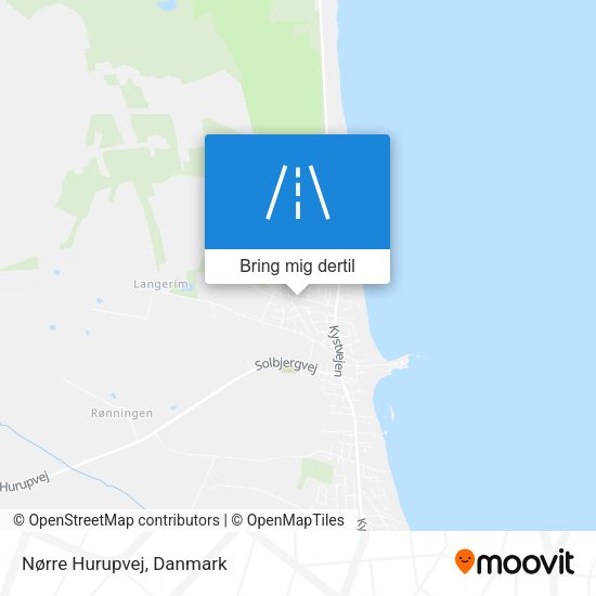 Nørre Hurupvej kort