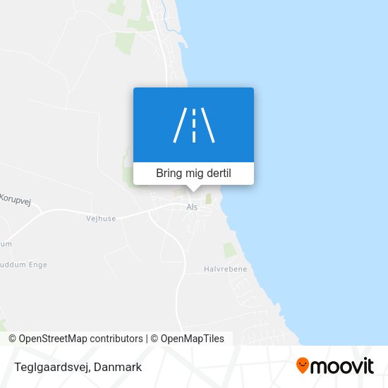 Teglgaardsvej kort
