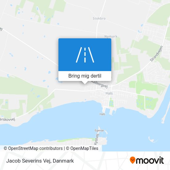 Jacob Severins Vej kort