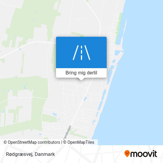 Rødgræsvej kort