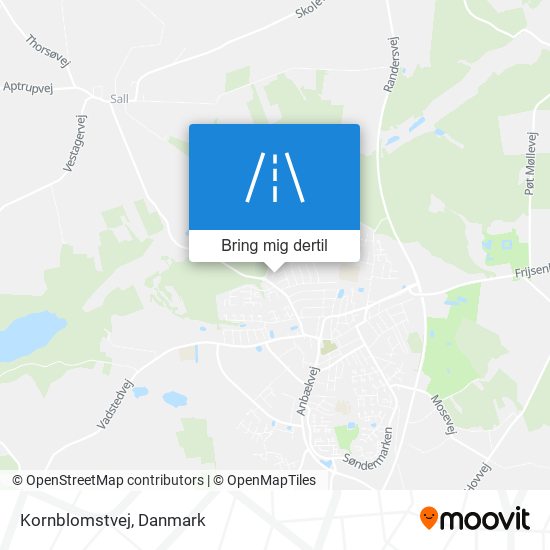 Kornblomstvej kort