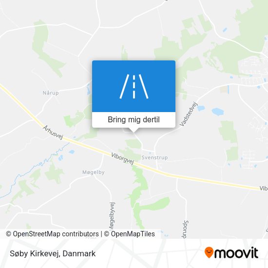 Søby Kirkevej kort