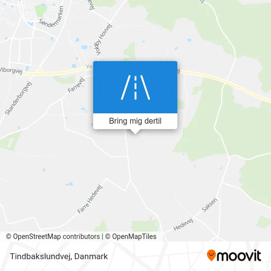 Tindbakslundvej kort