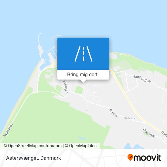 Astersvænget kort