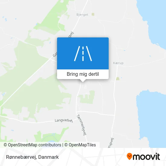 Rønnebærvej kort