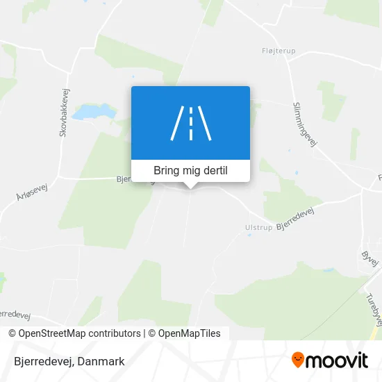 Bjerredevej kort